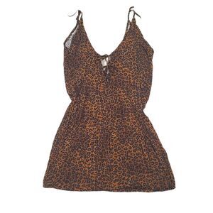 Kendall & Kylie Leopard Print Sleeveless Mini Dress Size XS